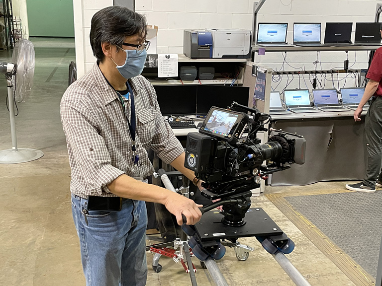 Ben Wong uses Sony FS7 4K camera for PMG Learning Solutions CyberCore video production by Metro Teleproductions
