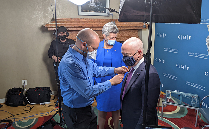 Director/TD John Bogley keept the show running smoothly, using Blackmagic ATEM 2 switcher and Apple M1 encoder.