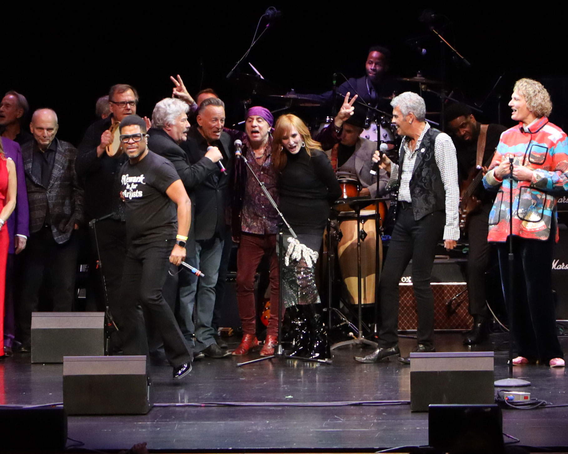 Tony Orlando, Bruce Springsteen, Steven Van Zandt, Patti Scialfa, image courtesy of Gary Gellman/Gellman Images