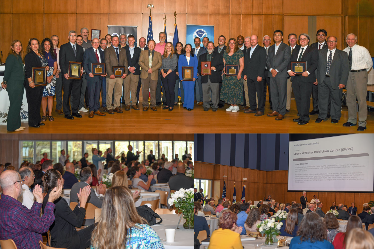 NOAA Annual Program Honoring Employees Many more than are pictured here were honored during the livestream event. (Photographs by Leigh Mosely)